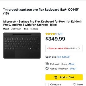 Microsoft Surface Pro Flex Keyboard - Black